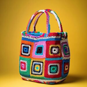 Embroidered clutch bag in bold colours