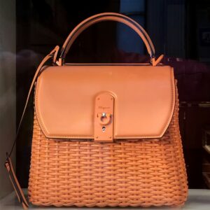 Raffia market tote bag