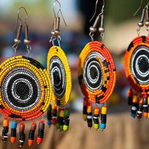 Hand-carved earrings